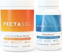 Eco Nugenics 绝缘细胞健康与免疫支持包 | HonoPure - Magnolia Bark 提取, 30 Capsules | PectaSol-C 改型 Citrus Pectin, 454 Grams Bundle