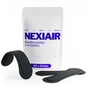 NEXIAIR Black Nasal Strips – Nose Strips for Breathing, Snoring & Sleeping – Drug-Free Airflow Support – Sweat-Proof Adhesive, Universal Fit, Skin-Friendly – for Men & Women (60 Count)