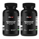 Vitabod Magnesium Glycinate 1000 mg per Serving Providing 300mg of Elemental Magnesium - 90 Vegetarian Tablets - Chelated Form - Supports Muscle, Joint, and Heart Health*- 2 Pack