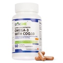Super Omega 3 with CoQ10 Supplement: 60 Capsules | 50mg Ubiquinol CoQ10 & Pure Fish Oil (500mg DHA + 400mg EPA) | Molecularly Distilled for Purity (60 Capsules)