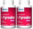 Jarrow Formats L-Tyrosine 500 mg - 100 Capsules - 支持脑功能 - 脑神经递质前体 - 自由形态 氨基酸 - 含有纯晶体 L-Tyrosine - 100 services