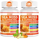 Sea Moss Capsules - 爱尔兰海 Moss 带有Turmeric Plus Ashwagandha, Black See Oil, Bladderwrack, Burdock Root, Vitamin C & D3, ACV 氯phy120Cts