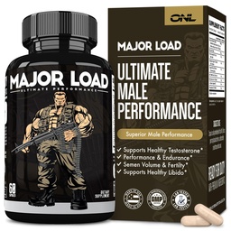 男子主要负载测试酮助推器 - 配有Horny Goat Weed, Maca Root, & Tribulus Terrestris - Tongkat Ali Men's Energy, Stamina & Power - 测试助推器 60 Capsules