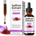 Saffron Extract Liquid Drops – Alcohol-Free Tincture for Mood Support, Stress Relief & Antioxidant Protection – Sugar-Free Herbal Supplement with 88.5 mg Crocus Sativus per Serving – 60 mL (2 fl oz)