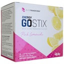 4Life Energy Go Stix Pink Lemonade Drink Mix with Amino Acids, 30 Packets | Pink lemonade flavor, Green tea, Yerba mate, Ginseng, Guarana, Maca, Energy supplement, Endurance, Portable Stick packs