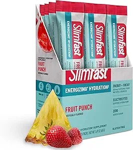 SlimFast 水解包, 间歇快餐电解包, 饮用Mix 包, 间歇快餐粉, 能源粉 饮用Mix, 咖啡因, 水解电解包, 水果扑克( 12 个计数)