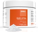 GREZ ELEC-Vital 电解石 无糖 - 水化粉,Keto 电解石 无糖 - 完整的矿物支持,钠,钾,镁,锌 - 60种服务