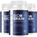 (3 Pack) Bio Brain Capsules - Official BioBrain Supplement Pills Daily Support Brain & Memory Focus All Natural Advanced Premium Formula for Overall Health & Wellness, 180 Capsules for 3 Months