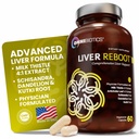 OmniBiotics Liver cleanse Detox & 修理补充品 — 牛奶硝酸盐、丹德利翁根、Alpha Lipoic Acid、Artichoke 提取剂、Schisandra、Silymarin — 60 Vegan Capsules