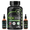 Zenmen Tick Immune Support Bundle: 180 Capsules & Organic Garlic & Sweet Wormwood Extracts – Science-Based Immune, Heart & Liver Health Support, Third-Party Tested, Vegan, Non-GMO