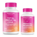 Pink Stork Prenatal Probiotic + Mint Total Prenatal + DHA Bundle