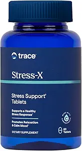Trace Minerals Express-X - 配有饮食纤维和 Trace Minerals的饮食补充剂 - 睡眠健康支持的镁补充剂 - 配有维生素A, B12, D & More的配方 - 60片(30种服务)