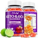 Keto Acv Gummys, Organic Apple Cider Vinegar Gummys, Keto Gummys, Gut Health for Women, Gut Health, 消化健康专利学,Metabolism, GMO Free & Vegan - 120 Counter