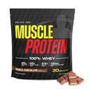 Muscle Protein Whey Powder [5 lbs/Pack of 1]– Cold Filtered, 25g Pure Protein, 6.6g BCAAs (Packaging May Vary) (5LB, Chocolate) | Per Serving - 25g Protein, 25g Amino Acids, 6.6g BCAAs, 0g Sugar - Cold Filtered Whey (Packaging May Vary)