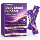 Saffron Supplements for Women, Liquid Saffron Extract Stick Packs | Daily Mood Support with L-Theanine, Magnesium & Vitamin B6, No Pills, Calm Focus & Stress Support, Non-GMO & Vegan