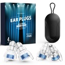 Reure High Fidelity Concert Ear Plugs, Noise Cancelling Silicone Ear Plugs 2 Pairs Great for Concerts Loud Music, Musicians, Motorcycles, Airplanes, Raves, Hearing Protection -23 dB