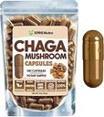 XPRS Nutra Chaga 蘑菇卡普尔 - Premium USDA Chaga 蘑菇卡普尔 - Capsules - 封装查加 蘑菇粉 一个豁免的靴子 - Vegan 友好超食品 查加 茶叶和饮料 - 180