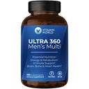 Vitamin World Ultra 360 Multivitamin for Men, Energy & Performance Support | Men's Multivitamin with Herbs & Antioxidants, Vitamins A, C, D, E & B12 plus Zinc for Immune Support, 180 Caplets