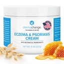 Eczema & Psoriasis Cream for Dry and Itchy Skin - Seborrheic Dermatitis Face Cream - Soothing & Hydrating - Manuka Honey & Shea Butter - Psoriasis Relief for Adults & Kids (8oz)