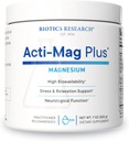 生物研究 Acti-Mag PlusTM 高度生物可用400mg 镁公式,5g / 服务,优化应激反应,促进放松,健康能量水平,肌肉舒适度7 Oz