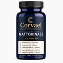 Corvael Nattokinase 20000 Fu with Vitamin K2 MK-7, Berberine, Aged Garlic Extract and Magnesium Glycinate, Daily Circulation Support, 90 Capsules