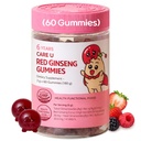 Korean Red Ginseng Gummies for Kids +2 | Immunity Support, No Added Sugar, Ginsenoside, Caffeine Free, Natural Berry Flavor, 60 Count (30 Day Supply)