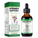 Kidney Support for Cats, Cat Kidney Treatment Support Normal Kidney Function, Increase Immunity, Herbal Supplement Supports Healthy Kidney Function, 60ml