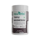 Neuherbs Triple Magnesium Tablets (Bisglycinate, Aquamin & Liposomal) | Supports Sleep, Stress Relief, Muscle Recovery & Bone Health | High Absorption Magnesium Supplement for Men & Women – 60 Tablets
