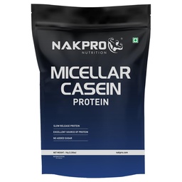 NAKPRO 100% Micellar Casein Protein Supplement |26.02g Protein, 11g EAAs, 5.26g BCAA-MalaiKulfi-1 Kg