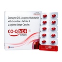 CO-Q NOF Coenzyme Q10 100mg with Selenium 40mcg Softgel Capsules with L-Carnitine, L-Arginine, Lycopene & Multivitamins | Antioxidant for Energy, Fertility, Heart & Cellular Health | 60 Softgels