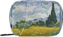 小麦场与Cypresses Van Gogh药盒 7日药盒 包装旅行药盒 组织者 包装Zipper 便携式周刊 维他命补充药的大小