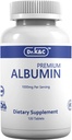 K&C Premium Albumin蛋白补充剂 — 超强1000 mg 120 平板电脑 健康肾肝促进一般健康 能量支持生命平衡 1pk