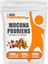 Bulk Assupports.com Mucuna Pruriens 抽取粉末 - Mucuna Pruriens 补充剂,草药补充剂 - Vegan & Gluten Free, 每人500毫克, 500g (1.1磅) (一包)