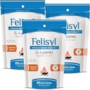 L-Lysine Soft Chews for Cats (60 Soft Chews) – 支持免疫,呼吸,和眼健康. 易ases喷嚏, Runny Nose, 和水眼. Tasty Salmon Flavor - (3 Pack) (英语).
