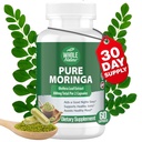 Moringa Capsules, 800mg 有机莫林加 Oleifera 叶粉超食品 绿皮莫林加药是A Vegan,非GMO 能量增加和保持健康补充