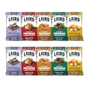 Laird Superfood 功能蛋白棒 – 蛋白棒 但与真正的成份更好,功能蘑菇 10g 植物基蛋白 6g Fiber - 非GMO - 5 Flavor Variety Pack, 10 Counter (Pack of 1).