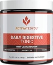行动YOD Daily Digestive Tonic Kombucha - 支持健康文摘和青春,长期耗能 - 预生纤维,亲生药,后生药,维生素C,Berry Lemonade Flavor(30种服务)