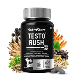 Testosterone Supplement for Men | Blend of 10 Powerful Herbs Including Ashwagandha, Safed Musli, Ginseng, Tribulus & Cordyceps | Energy Booster & Stamina Booster for Men | Daily Health Supplement (60 Tablets)