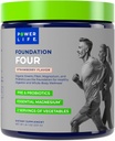 POWERLIFE Foundation 4 Greens Drinks with Pre & Pro Biotics, Requious Magnesium, 2 service of vietables, 草莓Flavor 30 services (原始内容存档于2019年).