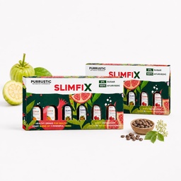 SLIMFIX - Ayurvedic Weight Loss Juice with 9 Herbs, Control Metabolism and Digestion, Natural Juice from Triphala, Turmeric & Dandelion, No Added Sugar (12 Bottles of 60ML Each, 12 days)