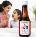 HerBaby Kids Ayurvedic Appetite Tonic for Picky Eaters | Supports Hunger, Growth & Immunity | Ashwagandha + 9 Herbs | Herbal Syrup for Children | 200ml, by AhamVeda