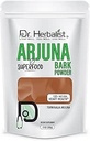 草药师 Arjuna Powder - 200g - 100% 草药,自然和认证 - 草药促进心脏健康 - 可收回的邮袋