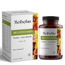 Multivitamin Tablets for Men and Women, 60 Multivitamin Tablets, with Zinc, Vitamin C, Vitamin D3, Multiminerals and Ginseng Extract, Enhances Energy, Stamina & Immunity for Age 50+