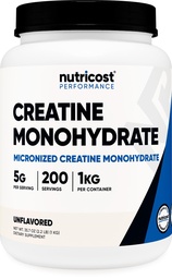 Nutricost Creatine Monohydrate Micronized Powder (1 KG)