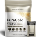 快速Athlete - 纯Gold Colostrum – Grass-Fed Colostrum 粉末支持 Gut Health, Skin, 恢复与豁免 - 不受欢迎,30个单服务包
