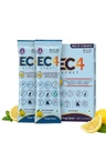 EC4 Sachet 10 x 12g | Electrolyte & Nutritional Health Supplement | With Vitamins C, E, D3, B12, Magnesium, Potassium, L-Arginine & L-Carnitine | Tangy Lemon (Pack of 6)