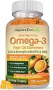 (原始内容存档于2018-09-21) (英语). Extra Stription Omega 3 Fish Oil Gummys with DHA & EPA QQ Ultra High Purity Omega 3 Gummy Suppl for Health, Joint & Brain Supports QQ自然维生素,橙色Flavor Q120 Gummys.