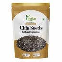 YUVIKA Chia Seeds - Salvia Hispanica, Omega-3 Seeds, Gluten Free, Source of Dietary Fibre, Calcium, Protein, Iron & Magnesium, 400 Grams