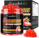 男性肌肉增生、无糖-提高强度和性能、大块补充物Creatine-工作前Gummys-120pcs