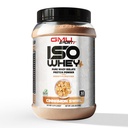 GMU SPORT - 100% Whey蛋白质隔离粉 - 2 LB Whey 隔离蛋白质粉 配有Collagen Peptides,消化酶和BCAAs - 配有30种服务的蛋白质粉 - 肉桂卷